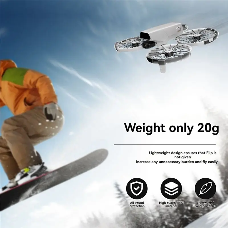 FFYY-Paddle Bumper Protector For DJI Flip Drone Propeller Guard Bumper Ring Protective Cover Drone Accessories A