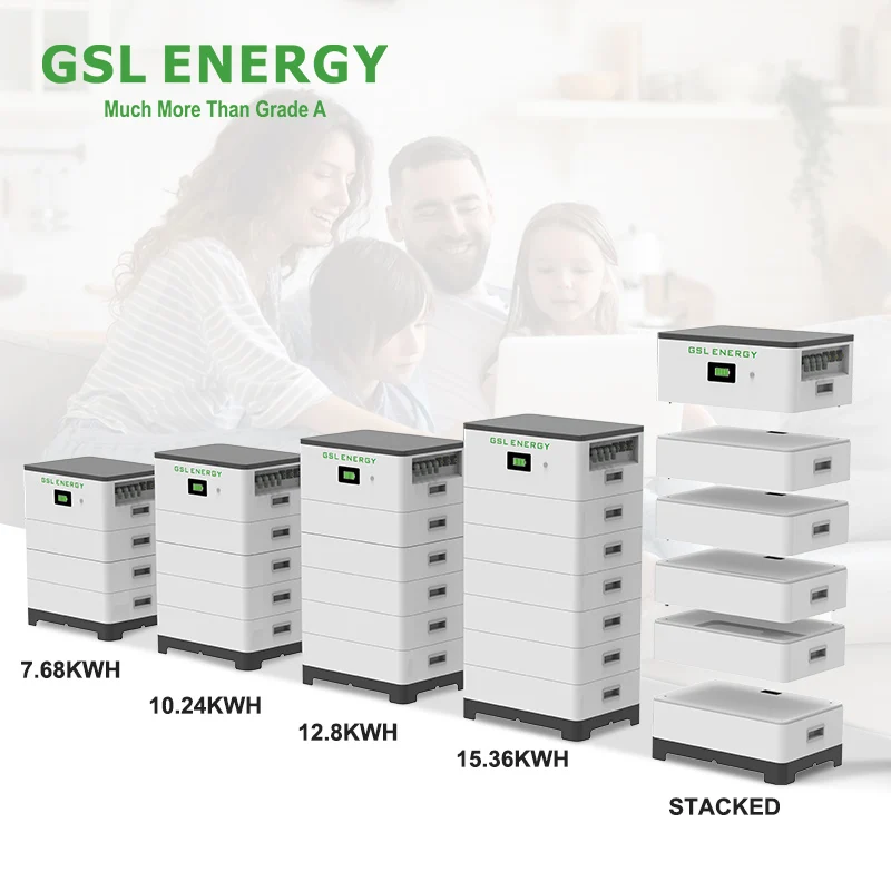 GSL ENERGY High Voltage 50ah Solar Lithium Battery 30kwh 25kwh Lifepo4 Stackable LFP Solar 153.6V 230.4V Stackable Battery