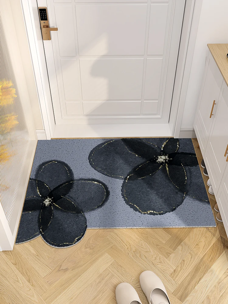 Silk carpet can be cut into the door mat bedroom wear-resistant non-slip mat door decontamination outdoor mat.