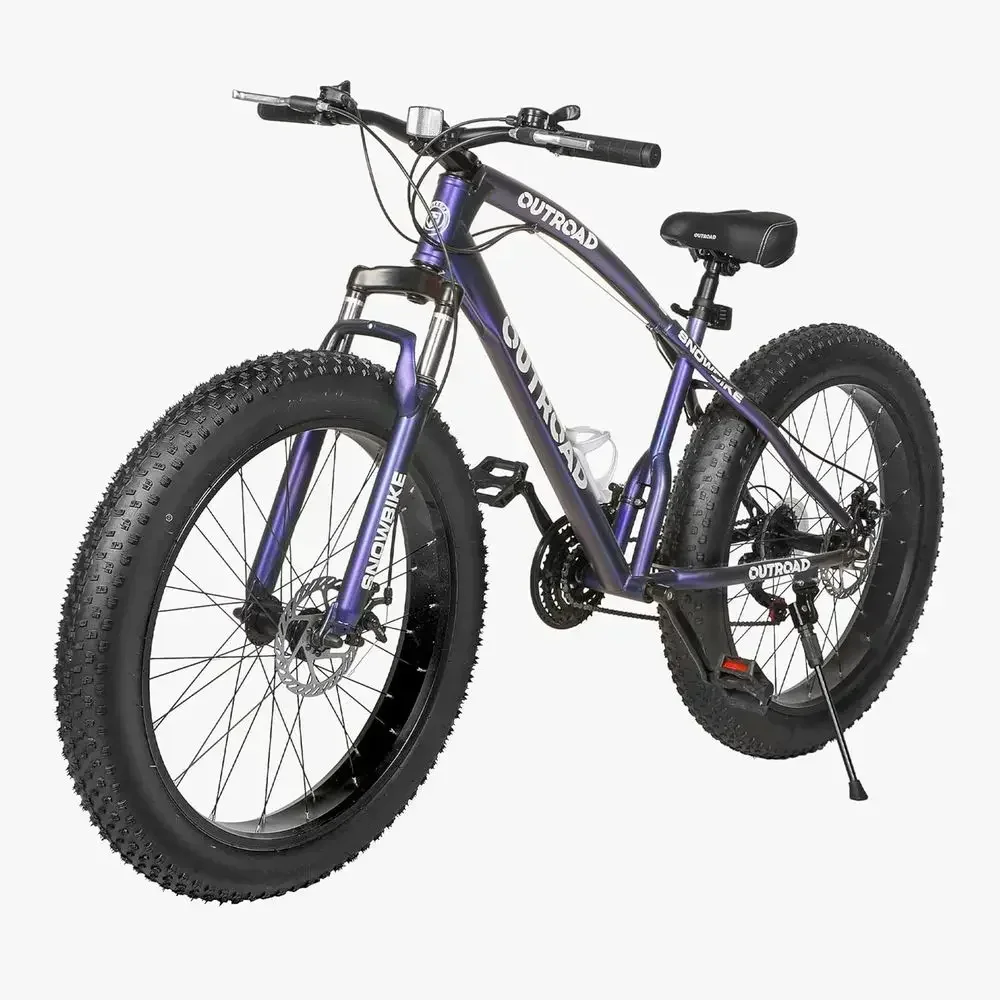 

26 Dual Disc Brake Mountain Bike with 7-Speed Gears and Wide Non-Slip Tires for Men & Women