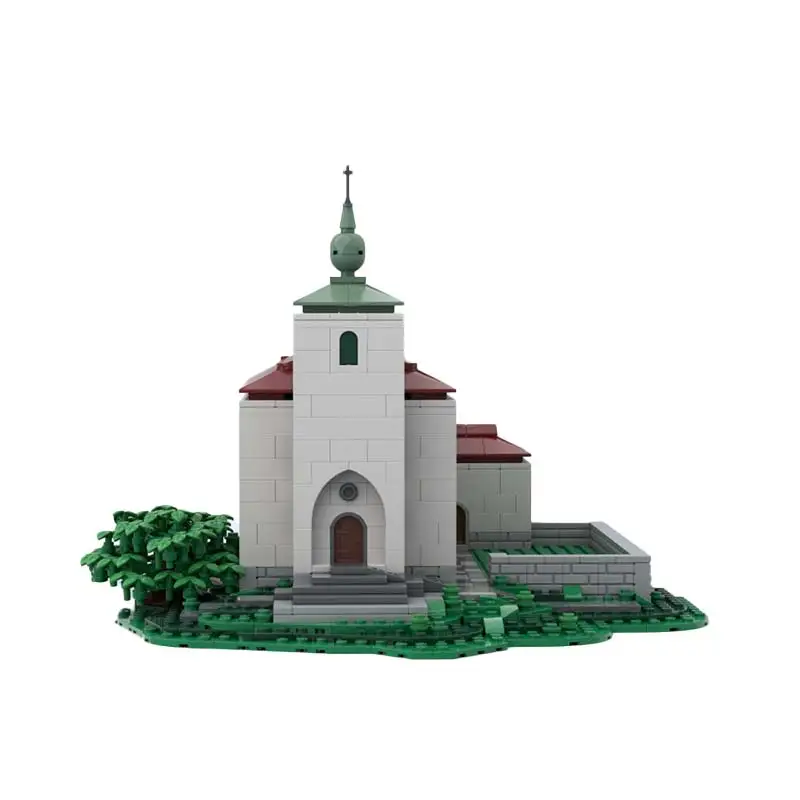 Lodfjord Kirche und Hallgrims Kirche MOC Bausteinmodell-Set Lernspielzeug für Jungen und Mädchen