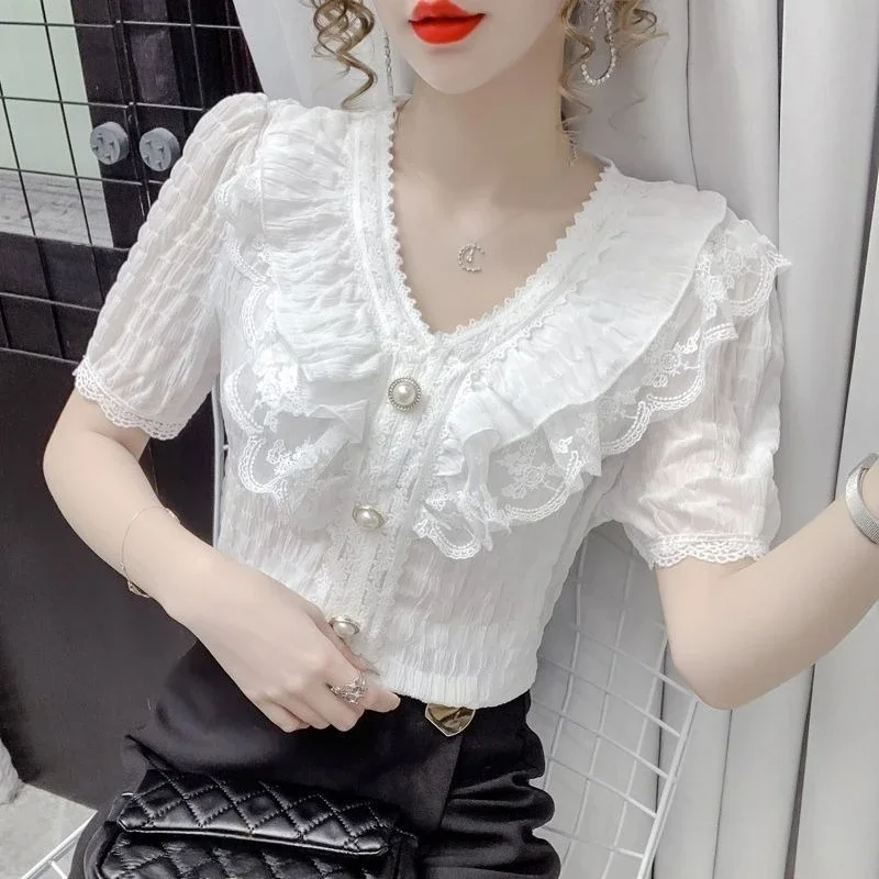 Lace T Shirt For Wo… - image