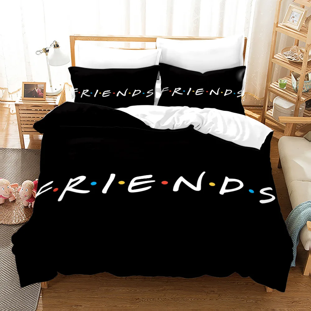 

Friends Duvet Cover Single Queen King Size Comforter Covers Soft Bedspreads Comefortable Quilt Cover Bedding Set And Pillowcase