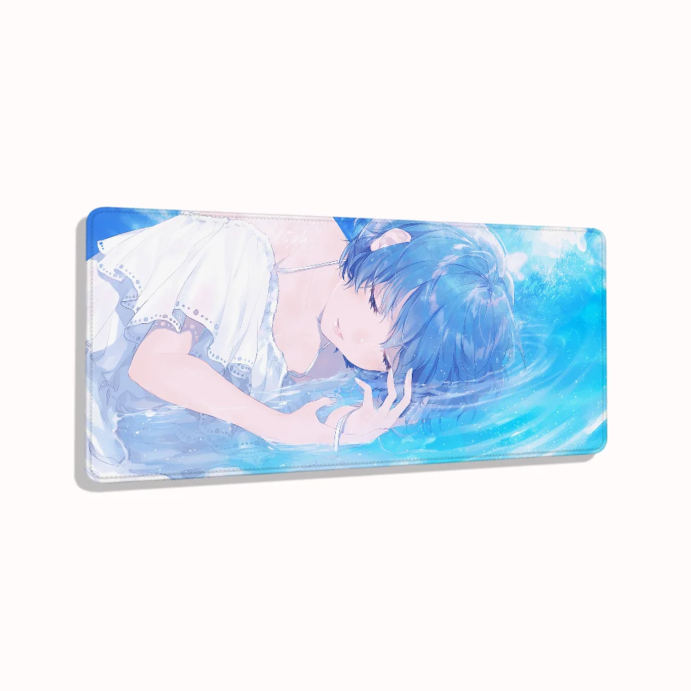 Blue Series Gaming Mouse Pad Gamer Mousepad Anime Office Accessories Pc Cabinet Games Computer Desks Desk Mat Keyboard Mats Xxl