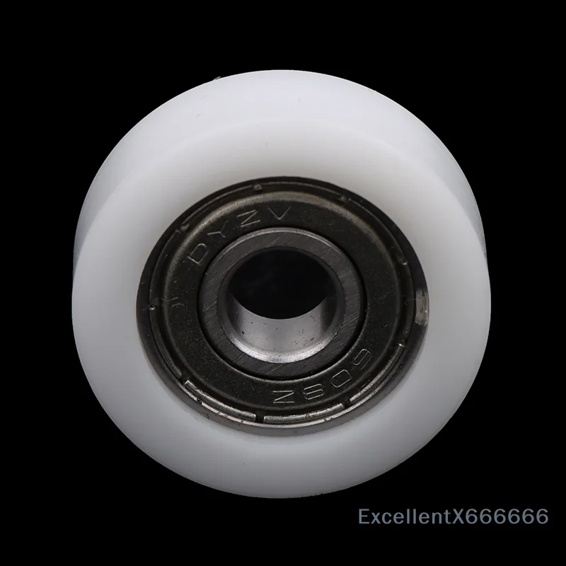 1PC 8*30*10mm 608 Roller Wheel Track Rail Pulley Door Window Track Pulley Injection Molded Nylon Coated Bearing Wheel Bearing