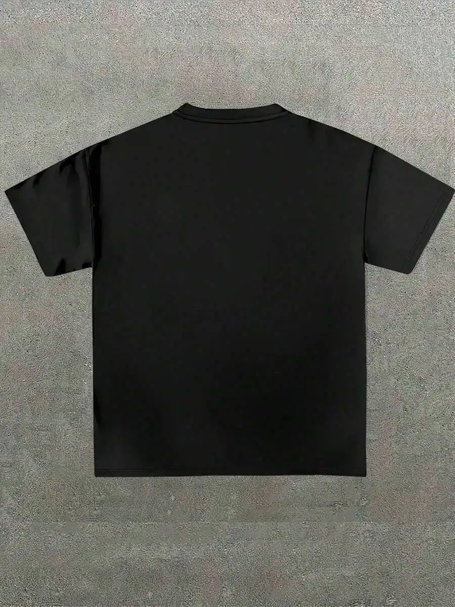 Double-Sided Digital PrintedT-Shirt With Religious Phrase 