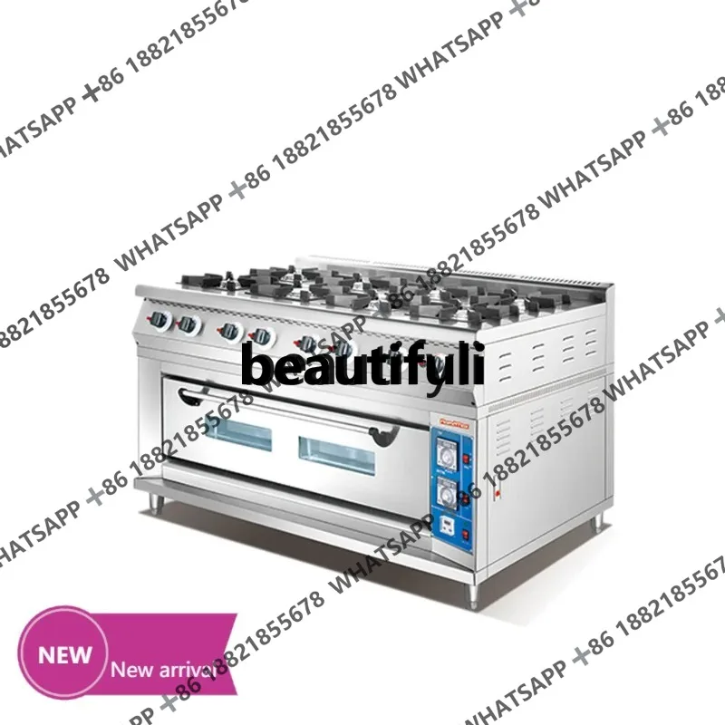 

X Газовая кастрюля с независимым контролем температуры Коммерческая вертикальная духовка с восемью головками и духовками X