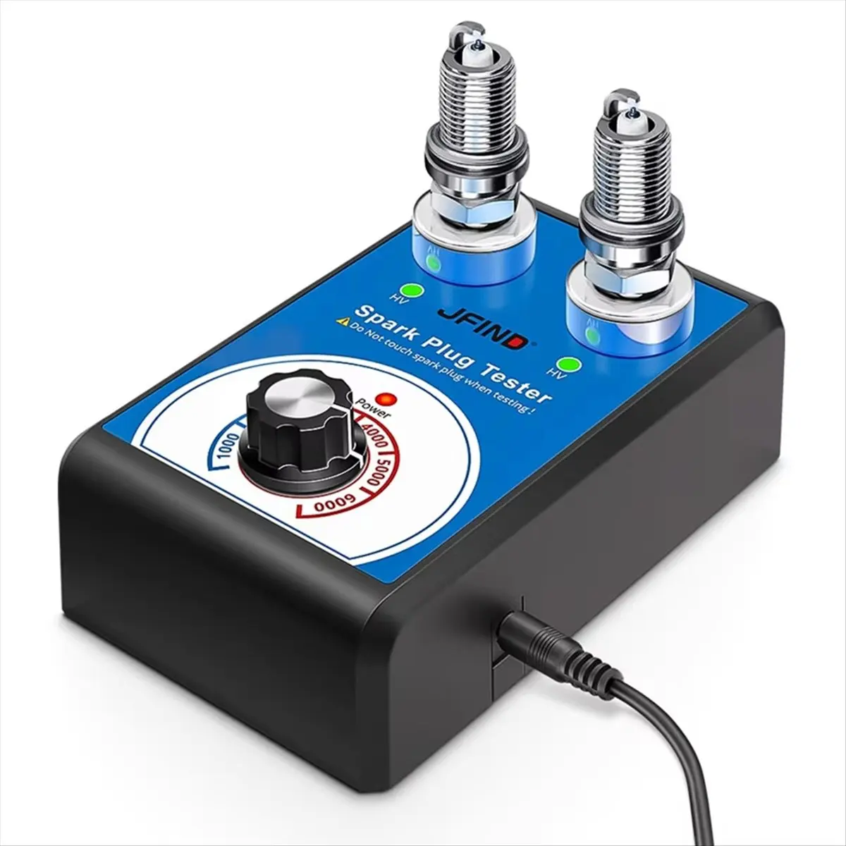 A72P  Tester Double Hole Diagnostic Tool Car 12V Spark Tester 0-6000rpm Auto Engine Ignition Detector Tools EU Plug
