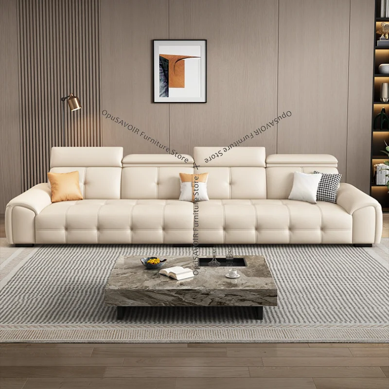 

Modern Italian Style Leather Sofa Compact Small Space Sectional Couch Living Room Sofas Premium Top Layer Leather Furniture JT40