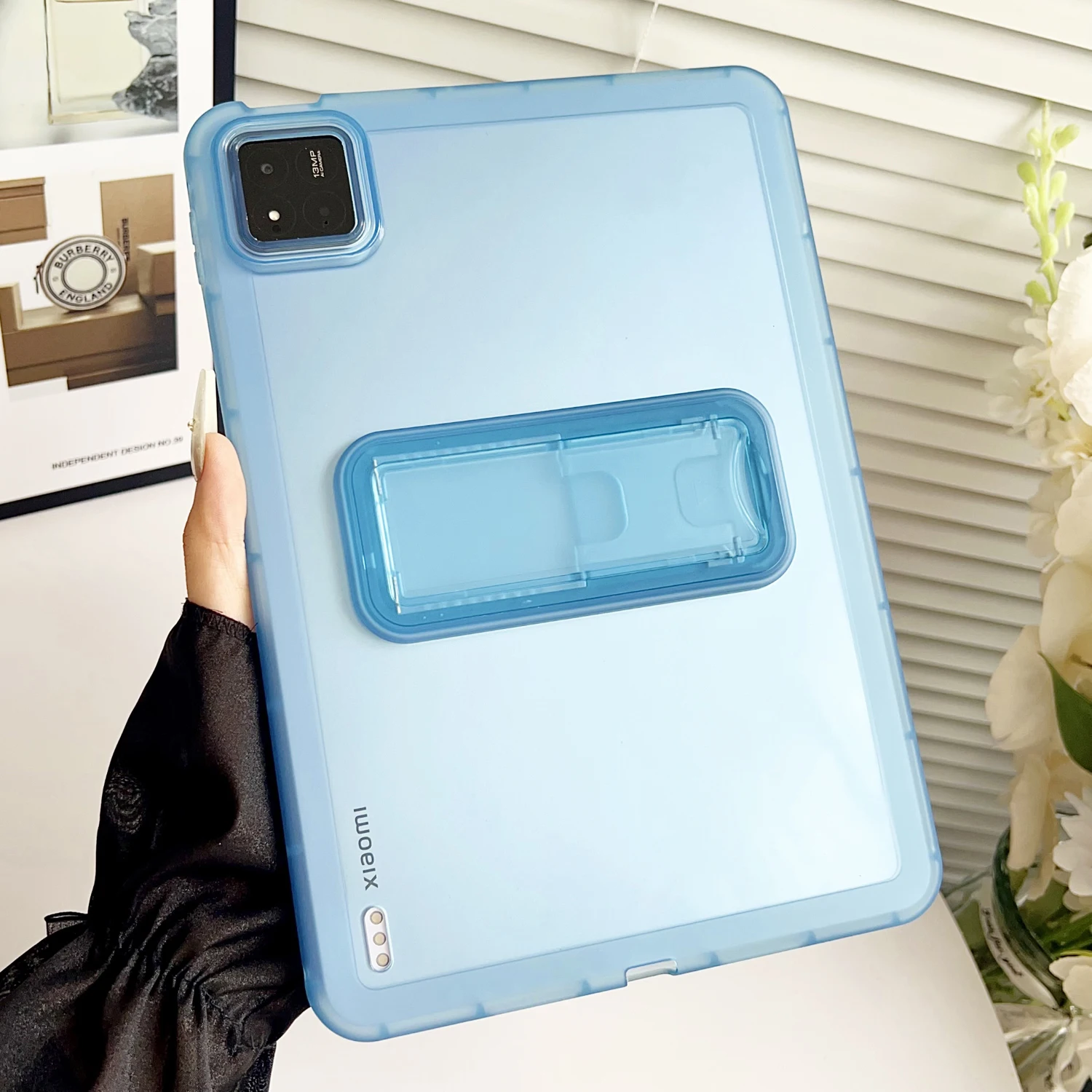 Etui z podstawką do Xiaomi MI Pad 8 Pro 7 6 6S 5 Przezroczyste, miękkie etui na tablet do Redmi K Pad 2 SE Mini 11 8.7 12.4 cala 2025 — zdjęcie produktu 2