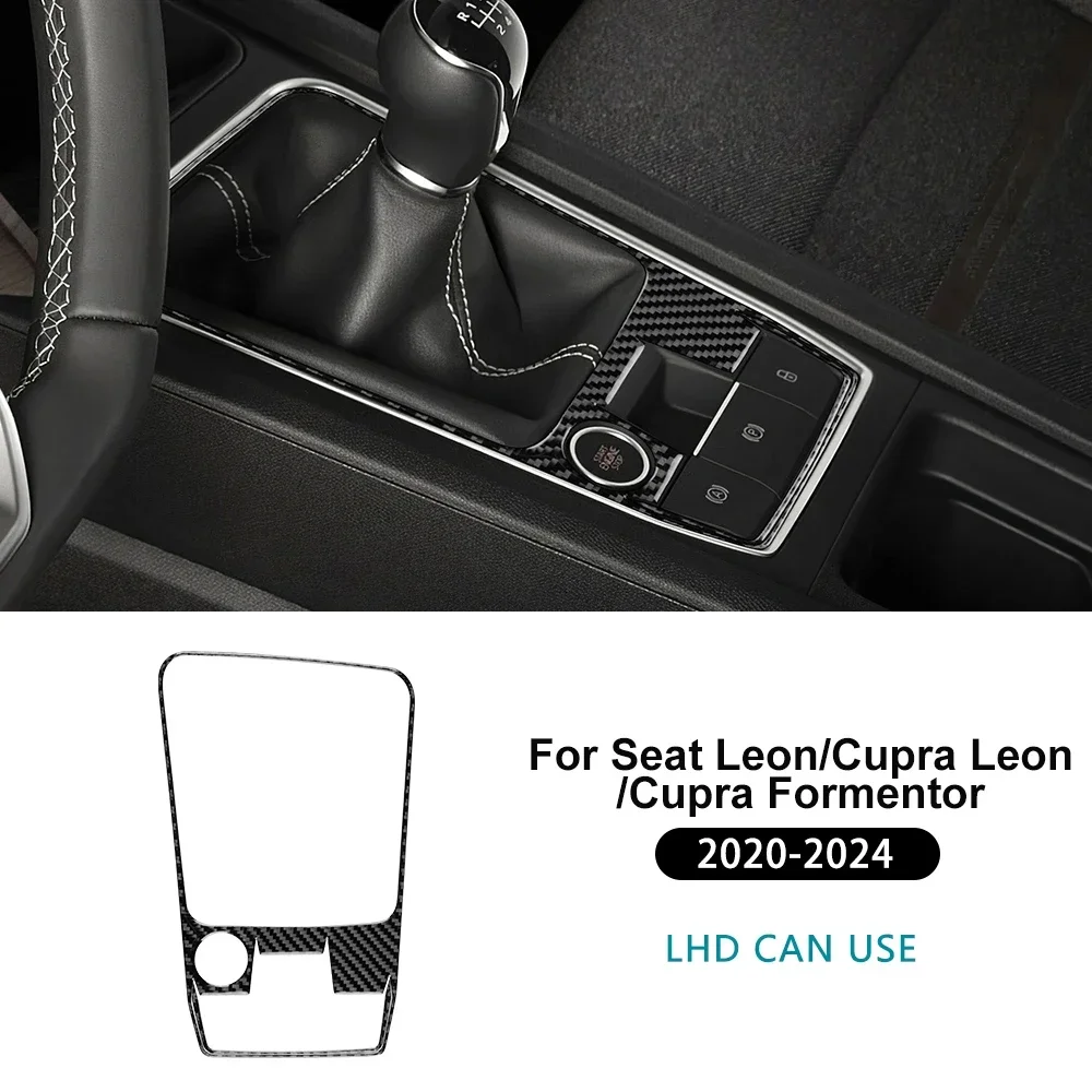 

Мягкая наклейка из углеродного волокна для механической коробки передач автомобиля для Seat Leon MK4 Cupra Leon Cupra Formentor 2020-2022 2023 2024