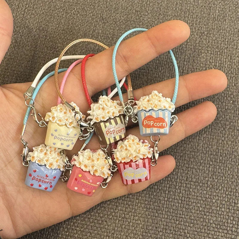 ملحقات دمية الفشار الصغيرة لملحقات Labubu دمية جديدة نموذج صغير ملحقات شجرة الفشار حقيبة قلادة الدمية