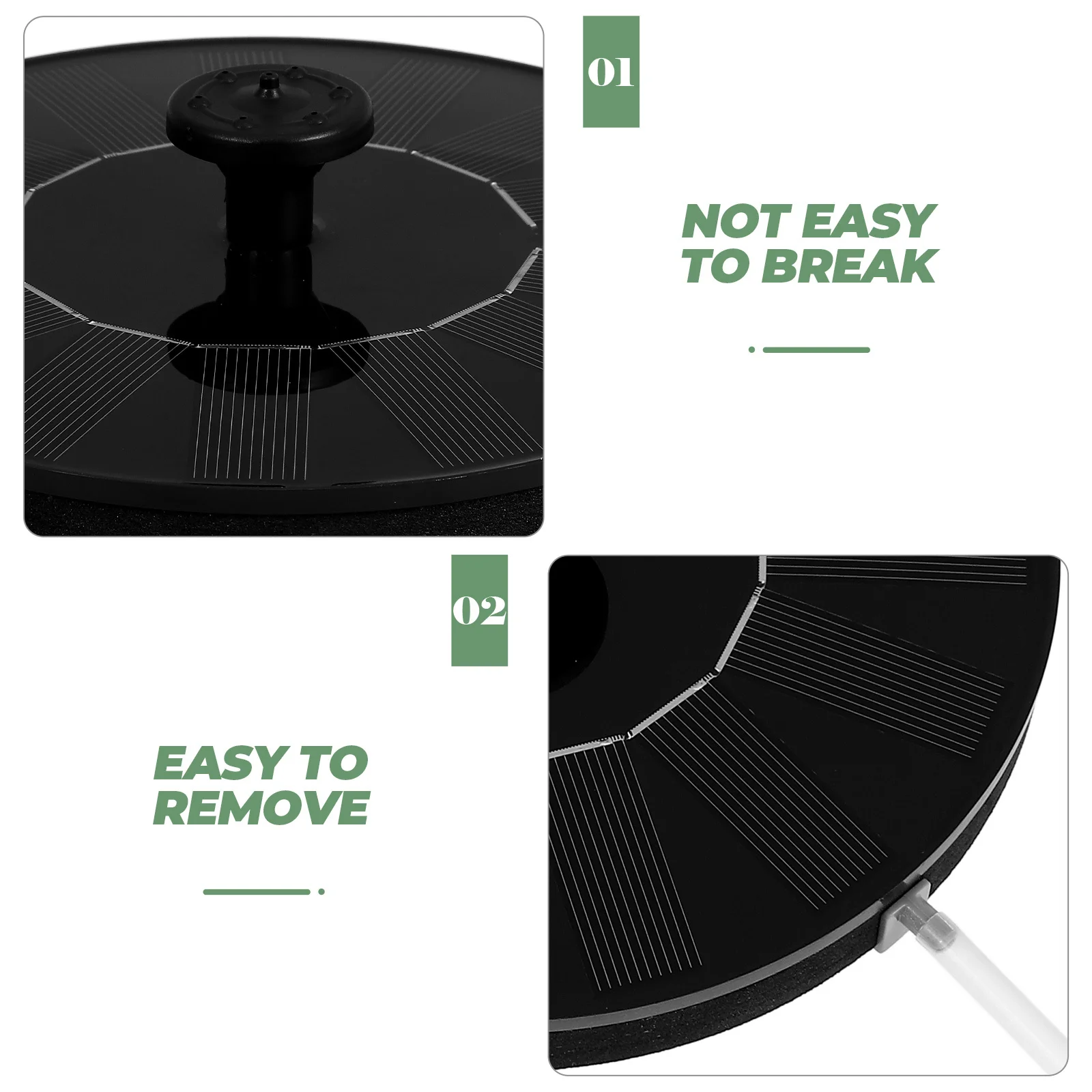 

Solar Fountain Pump Floating Solar Power Decorative Fountain Pump Kit No Needed for Garden Pond Bird Bath Fish Tank