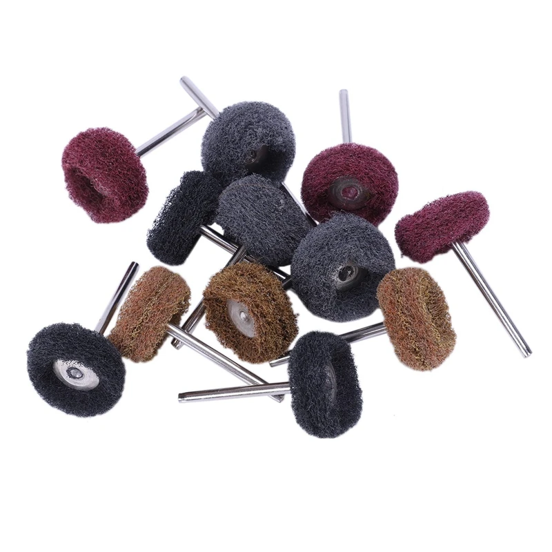 48 Pcs Polishing Sanding Polish Wheel Buffer Abrasive Brush Head For Dremel Rotary