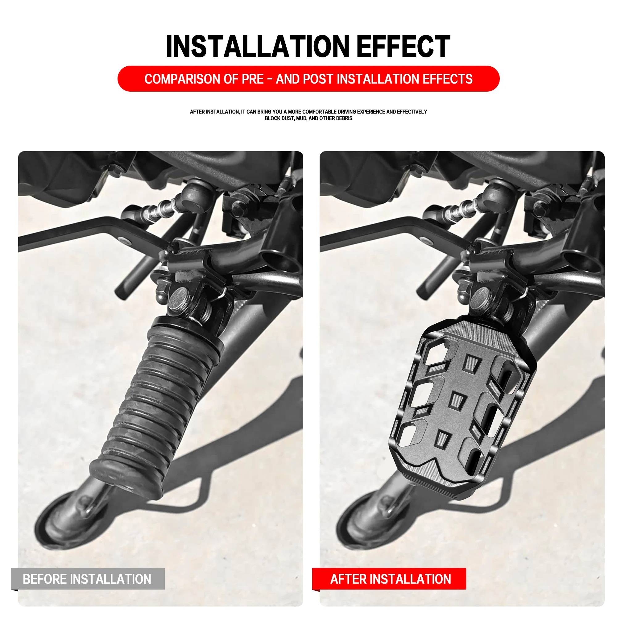 

Motorcycle For Kawasaki Eliminator 500 Front Foot Brake Lever Footrest Pedal Enlarge Extension Pad for Kawasaki Eliminator 500