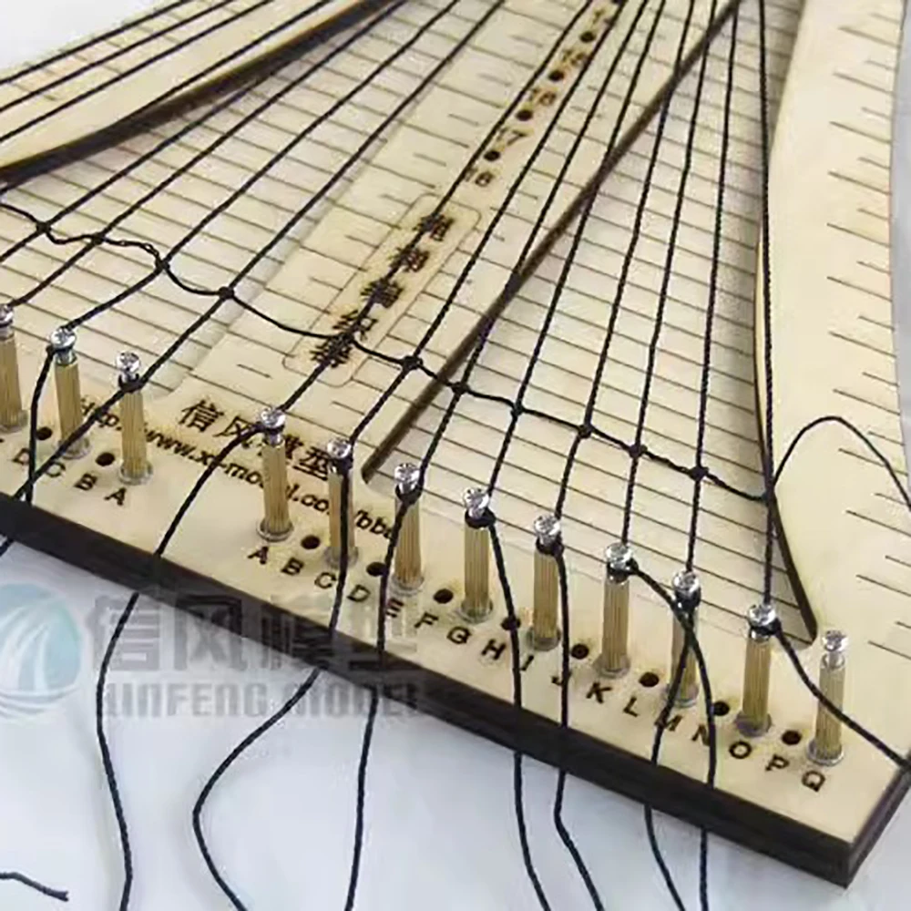 schip-modelo-gebouw-gereedschap-touw-escada-wever-vleide-knotte-touw-escada-klassieke-zeilboot-bijkomende-gereedschappen