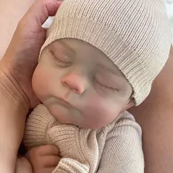 55CM Sleeping Eric Reborn Baby Dolls Handmade Painted Lifelike Soft Touch Newborn Baby Doll Toys For Kid's Gifts Muñecas Reborn