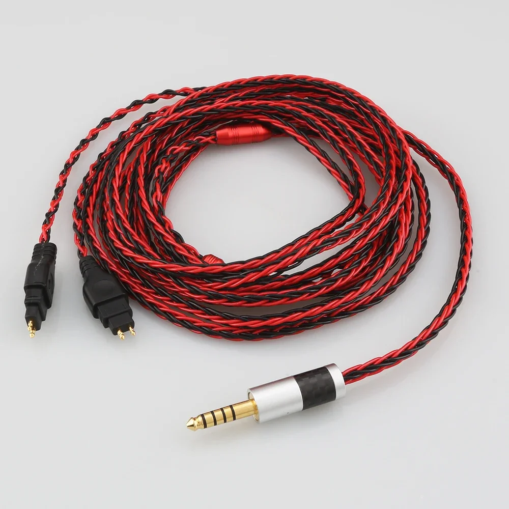 Hi-End Audiophile Upgrade Headphone Cable 2.5mm 4.4mm Balanced Male Cord Audio Cable for HD600 HD650 HD525 HD545 HD565 HD580