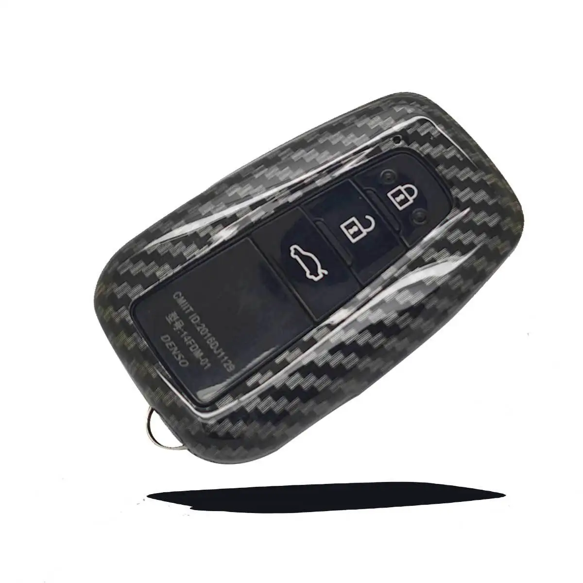 

Силиконовый чехол для автомобильного смарт-ключа из углеродного волокна для Toyota Camry RAV4 CHR Prius Corolla Avalon 2018 2019 2020 2021