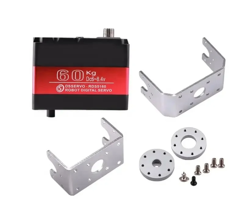 10PCS CNC Aluminium U Mount Bracket For Rocker Disc Arm 18T 60KG 80KG 150KG 160KG DS5160 DS5180 RC Car Robot Servo Horn Servo U