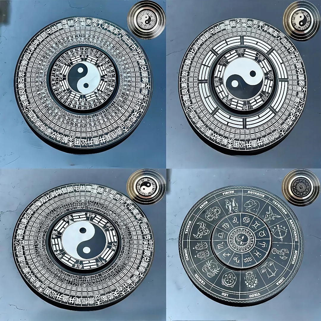 

Цельнометаллический гироскоп, гироскоп на кончике пальца, формация Тай Чи Багуа, компас Чжоуи Фэн-шуй 64 Гуа, игрушка для взрослых и детей, ст.