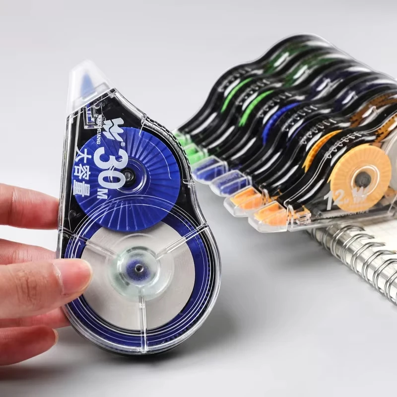 6 قطعة/المجموعة المدرسة تصحيح الشريط الأسطوانة بسيطة اللوازم المكتبية القرطاسية الأبيض ملصق الشريط طالب 150 متر خطأ ممحاة الشريط كتاب