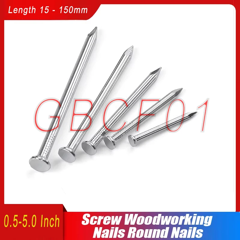 

Stainless Steel Screw Woodworking Nails Round Nails Cement Wall Nails Lengthened Small Nails Concrete Screw 0.5/0.8-5.0 Inch