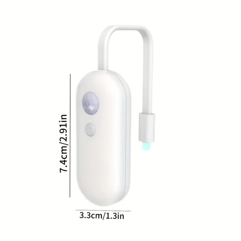 RGB Motion Sensor LED Toilet Light, Multi-Color Adjustable Bathroom Night Light, USB Charging, Easy to Install, Suitable for Bat