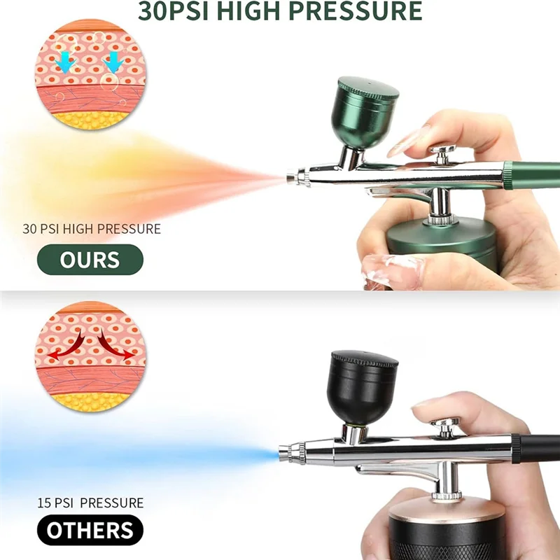 A59E-обновленный набор аэрографов с воздушным компрессором, беспроводной автоматический набор аэрографов, ручной перезаряжаемый аэрограф для макияжа