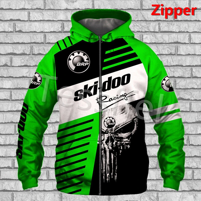 

2024 New Can-am 3D Printed New Fashion Men's Hoodie Personality Zipper Jacket Motorcycle Unisex Hip Hop Sportswear