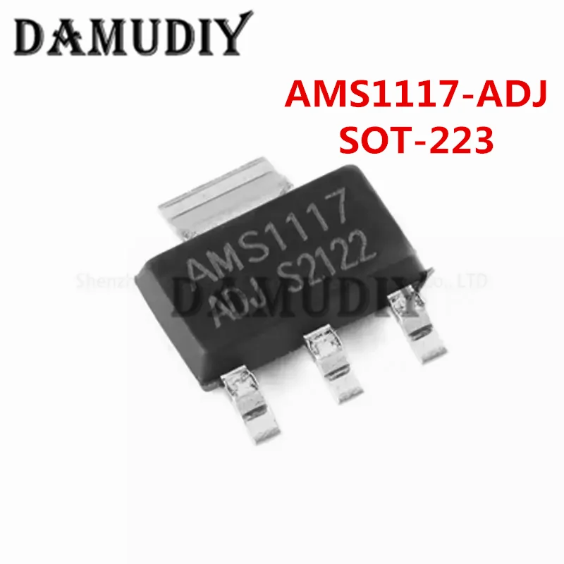 50PCS AMS1117-ADJ SOT223 AMS1117-ADJ SOT-223 VOLTAGE REGULATOR SMD new IC