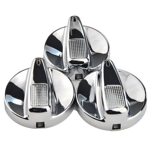 Imagen 2 del producto Juego de 3 cubiertas cromadas para botones de interruptor de aire para Seat Ibiza Cordoba Toledo VW Polo IV Golf III MK3 Jetta Passat 96 T4 Skoda Felicia