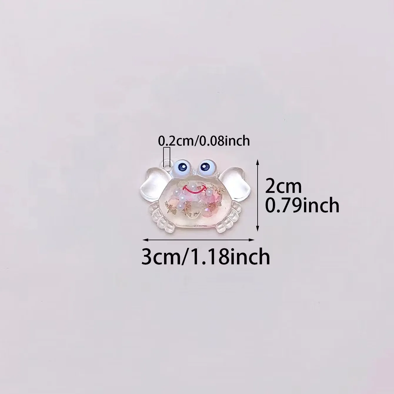 5/10Pcs, Luminous Acrylic Crab Decoration- DIY, Mini Aquarium Decoration, Home Decoration, All Kinds of Party Gifts,pendant，