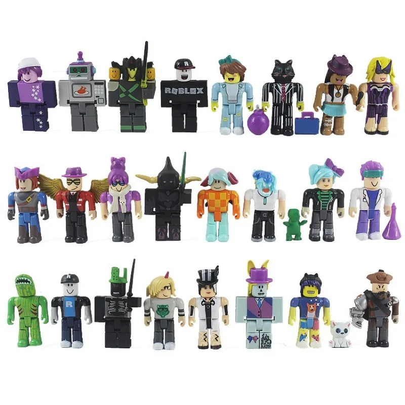 24pcs Roblox Game Character Figurines Desktop Decorative Ornaments Cartoon Children Toys Collection Birthday Gifts