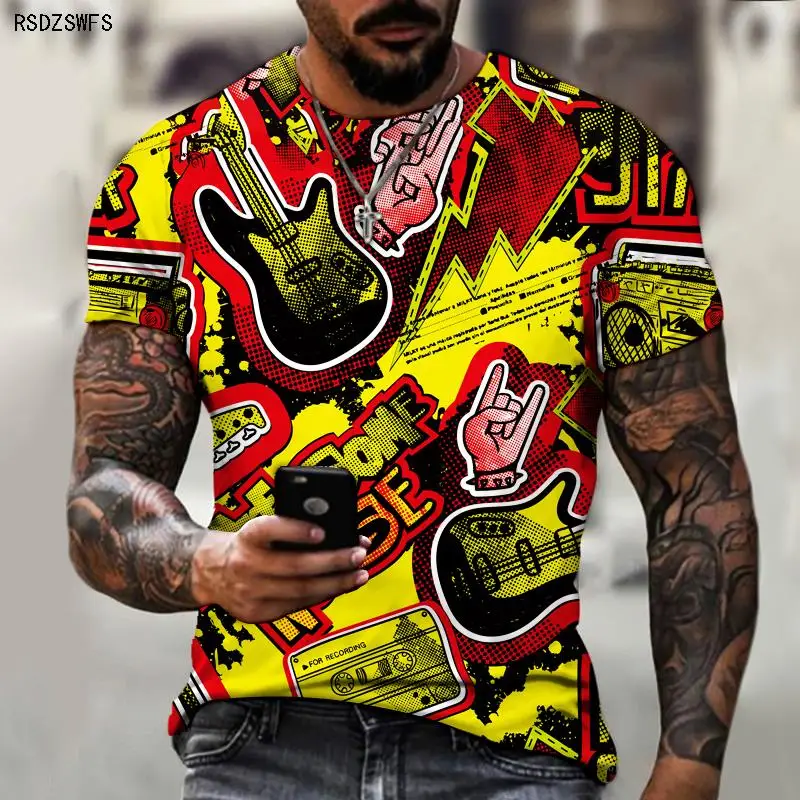 International Summer 2022 Hip Hop Fun Funny Retro Men's Spring Sweatshirt Oversized T-shirt 5XL Street Fashion Casual T-shirt