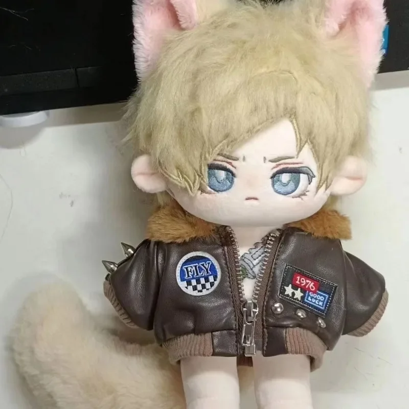 Muñeca de peluche de cuerpo desnudo de Leon Scott Kennedy, juguete de peluche suave, juego de 20cm