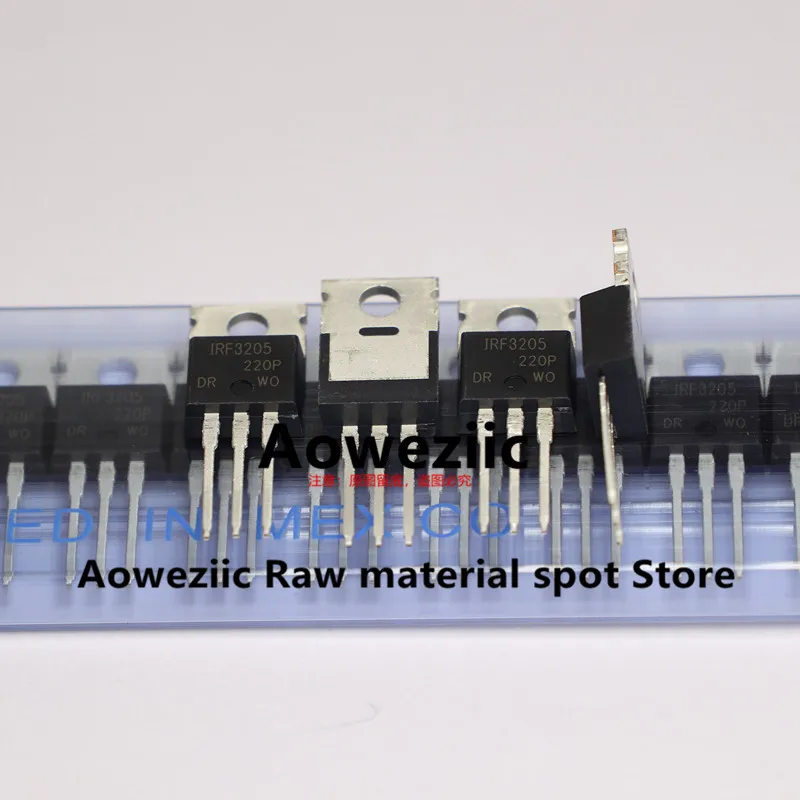 Aoweziic 2024+ 10 шт.-50 шт. 100% новый импортный оригинальный IRF3205 IRF3205PBF TO-220 MOS FET 55 В 110 А 200 Вт Лидер продаж