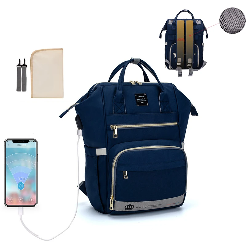 

Fashion Backpack Bag Mummy Large Capacity Bag Mom Baby Multi-function Waterproof Outdoor Travel Diaper Bags For Baby Care