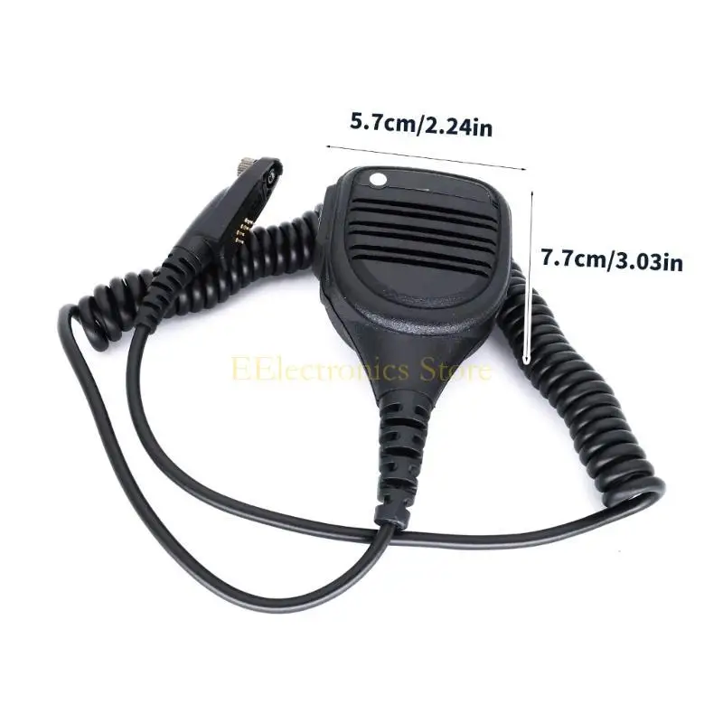 

B03C Lapel Microphone with Push to Talk Button Easy to Use for GP328plus GP338plus