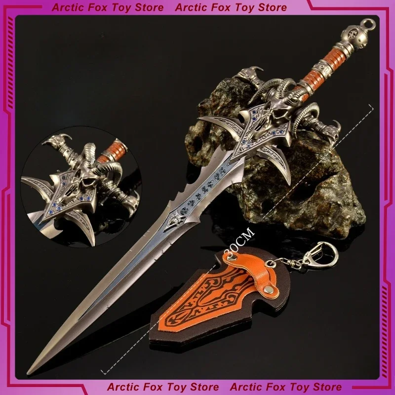30cm New World of Warcraft Frostmourne Game Peripherals Metal Model Props Desktop Decoration Ornaments Gifts Toys Game Kids