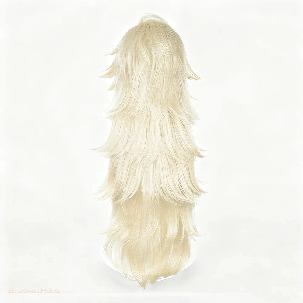 애니메이션 악마 도우마 코스프레 가발 황금 긴 머리 내열성 합성 가발 할로윈 카니발 의상 소품