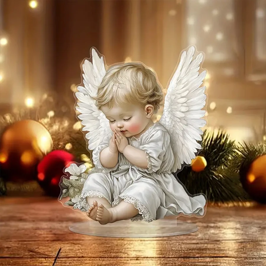 Angel Baby Acrylic Bohemian Style Home Office Ornament Decoration Holiday Christmas Gift Living Room Decoration