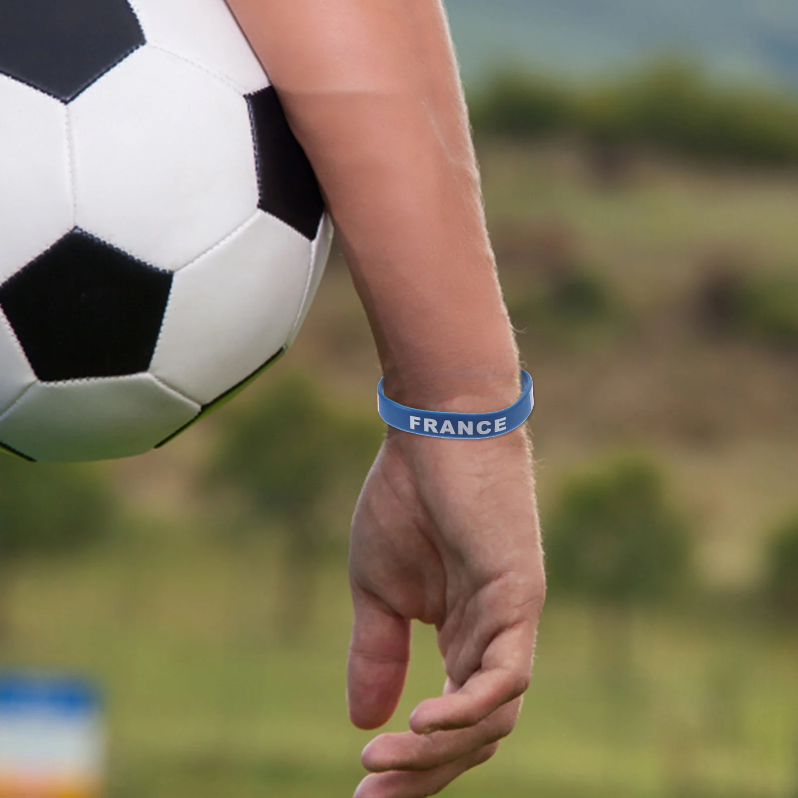 

5Pcs Country Flag Wristbands Premium Silicone Soft Comfortable Wearable Cheer for Ideal Gift for Sports Fans and