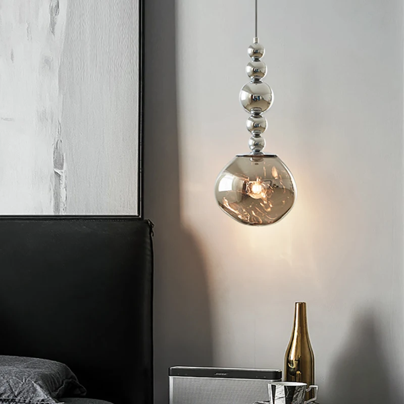 Lava Pendant lamp Bauhaus Style Glass Chandelier for Bedroom Bedside Dining Room Bar Living room Designer Pendant light