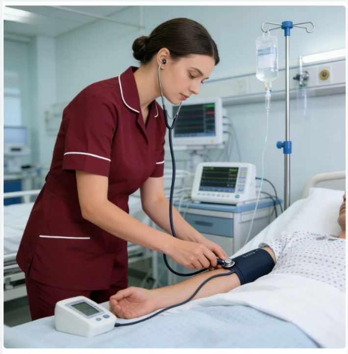 2026년 신규 간호사 작업복 흡습성 병원 유니폼 스크럽 수트 (간병인, 호텔 직원 및 위생 작업자용)