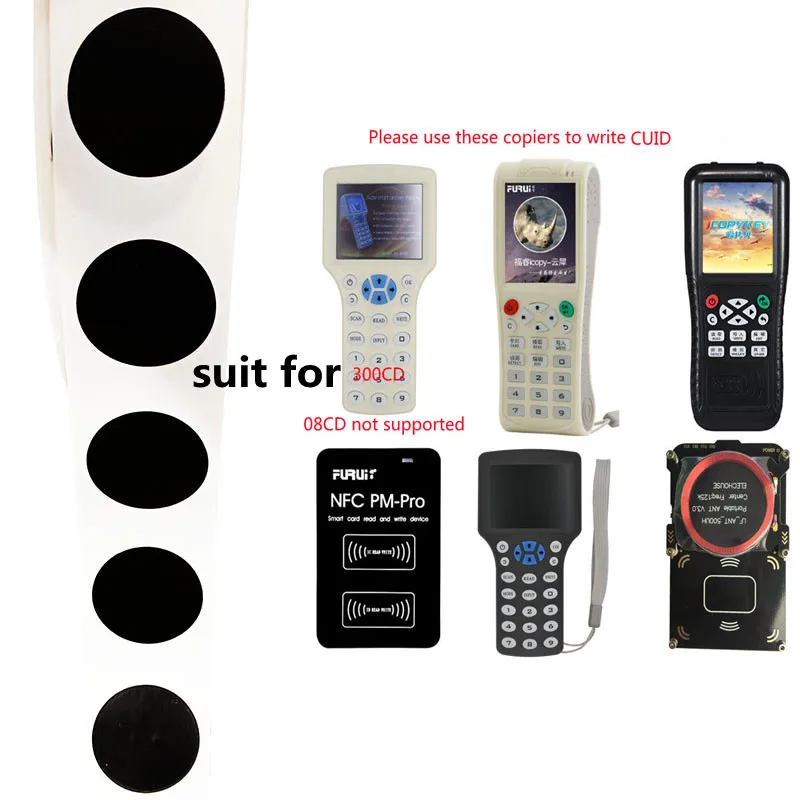 CUID Tag Gen2 electronic rewritable smart key NFC clone token ISO14443 changeable sticker IC 13.56Mhz RFID replica badge