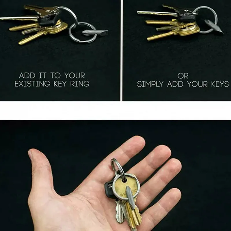 Imagem -06 - Ferramenta Keychain Portátil Chave de Fenda Ferramentas Combinadas Edc Player t6 t8 Ferramentas Manuais