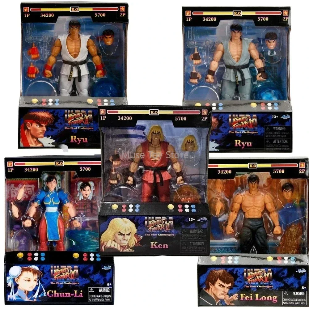 In Stock Jada Toys Ultra Street Fighter II M.Bison Dhalsim Violent Ken RYU Chun Li 6