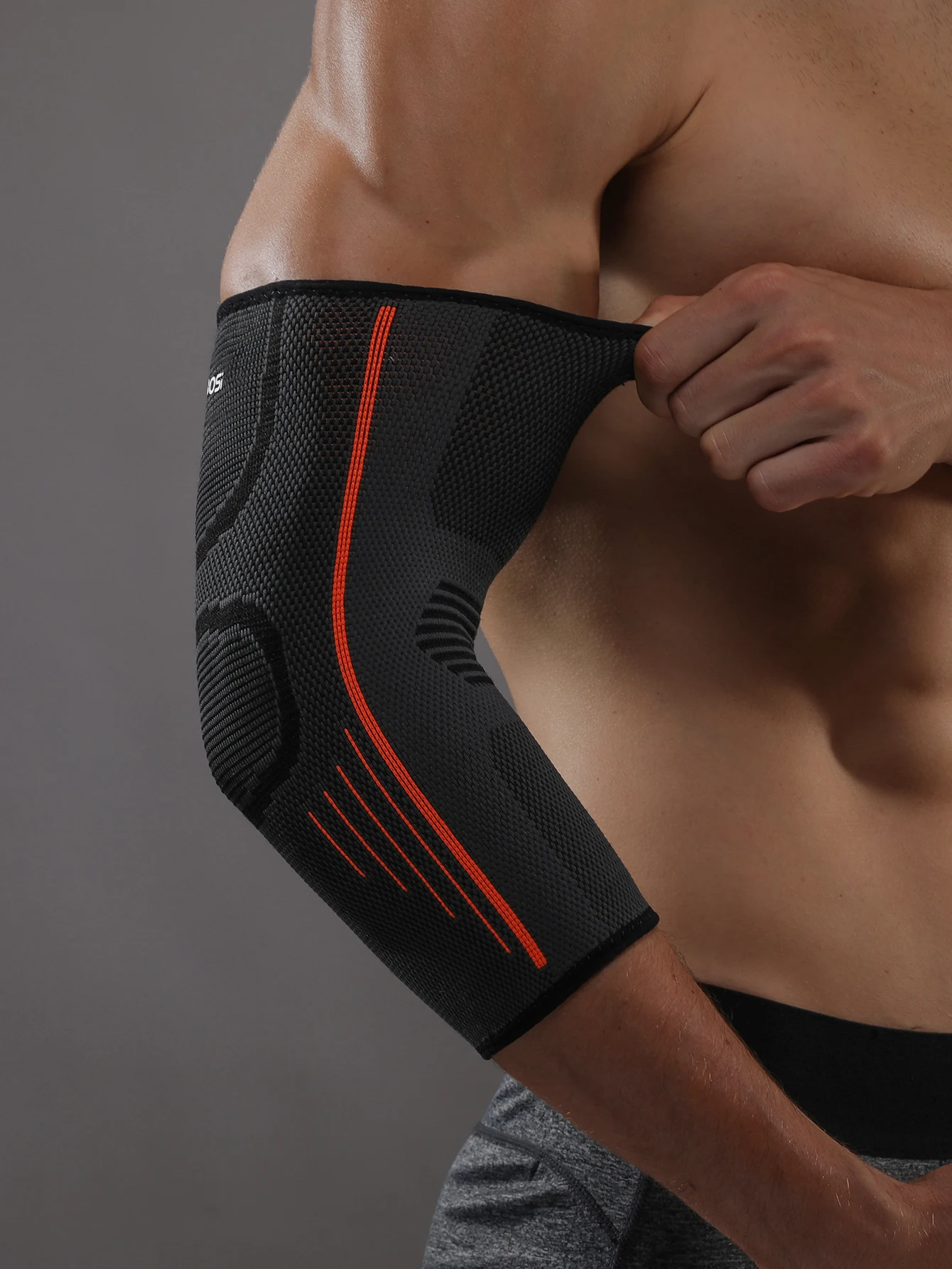 VBOSi قطعة واحدة من أكمام الكوع المرنة القابلة للتنفس للنساء والرجال - دعم رياضي لكرة الريشة وكرة السلة وصيد الأسماك