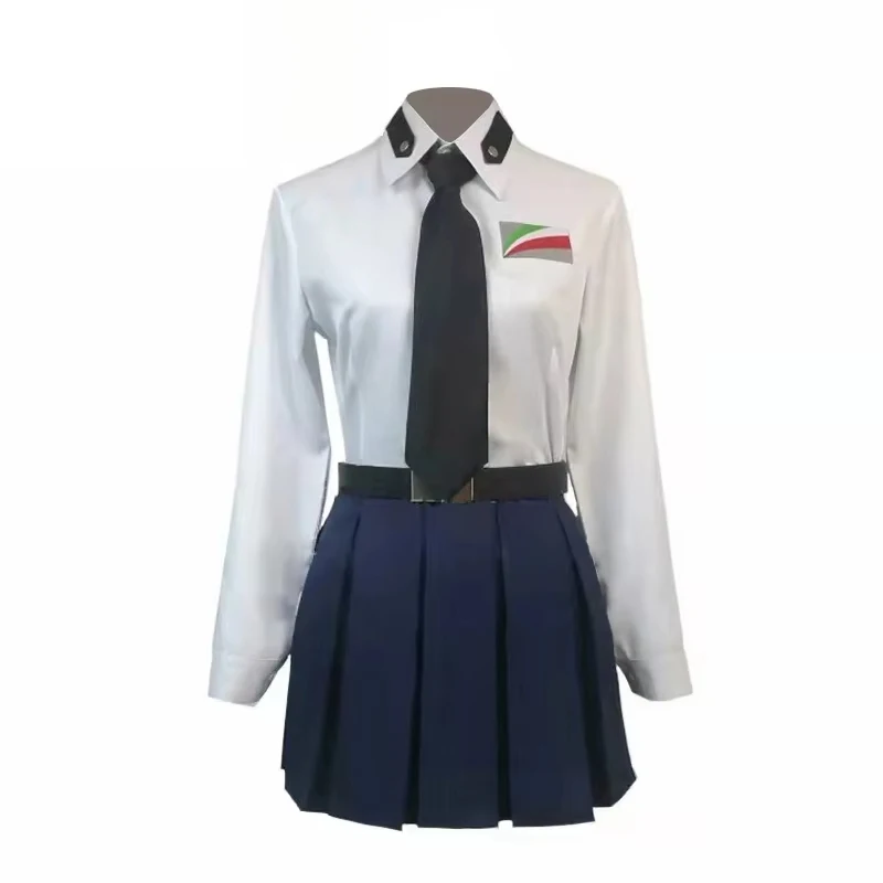Anime GIRLS und PANZER Anzio High School Anchovy Carpaccio Pepperoni Cosplay Costumes Women Pleated Skirt School Uniform Suit - view 2